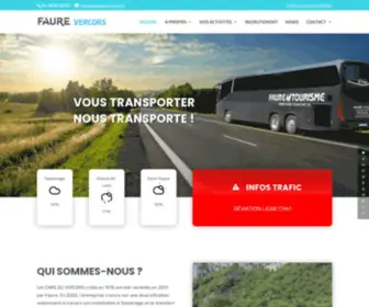Faurevercors.fr(Transporteur de voyageurs en autocar : voyages) Screenshot
