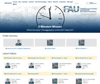 Fau.tv(Willkommen im FAU Videoportal) Screenshot
