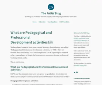 Fauw.blog(Standing for academic freedom) Screenshot