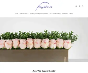 Fauxeverflorals.com(Fauxever Florals) Screenshot