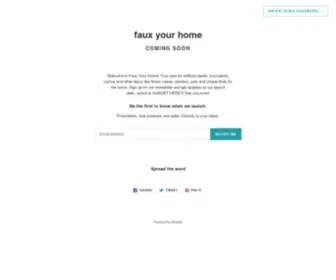 Fauxyourhome.com(Faux your home) Screenshot