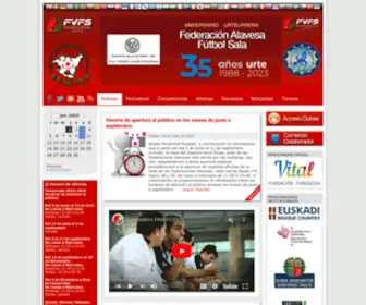 Favafutsal.com(Federación Alavesa Vasca Fútbol Sala) Screenshot