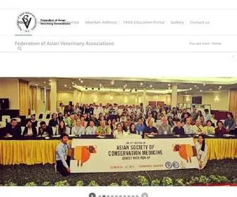 Favamember.org(Federation of Asian Veterinary Associations) Screenshot