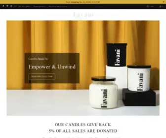 Favanicandles.com(Favani Candles) Screenshot