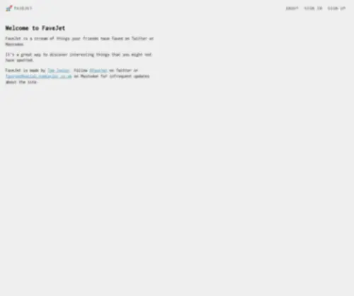 Favejet.com(Home) Screenshot