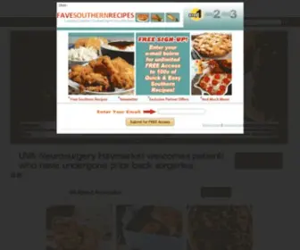 Favesouthernrecipes.com(From authentic Southern recipes to delicious twists on classic recipes) Screenshot