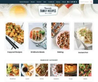 FavFamilyrecipes.com(Favorite Family Recipes) Screenshot