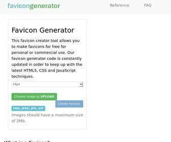 Favicongenerator.com(Favicon Generator) Screenshot