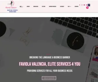 Faviolavalencia.com(Faviola Valencia the CEO Hustler) Screenshot