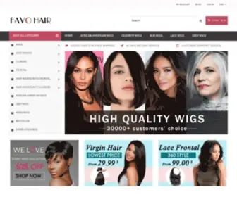 Favohair.com(100% Human Hair) Screenshot