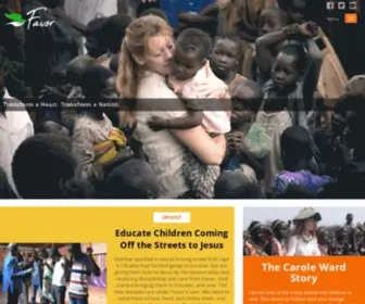 Favorintl.org(We Transform Hearts to Transform Nations) Screenshot