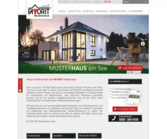 Favorit-Haus.de(FAVORIT Massivhaus) Screenshot