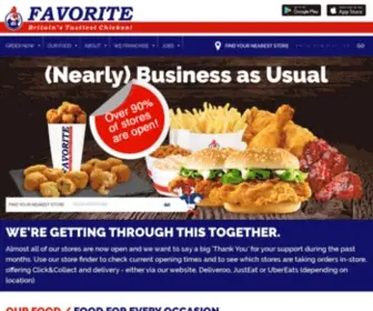 Favorite.co.uk(Britain's Tastiest Chicken) Screenshot