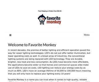 Favoritemonkey.com(Shop for LED under cabinet) Screenshot