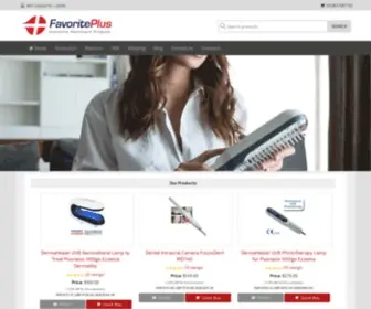 Favoriteplus.com(UVB Phototherapy Lamps for Psoriasis & USB Dental Intraoral Cameras) Screenshot