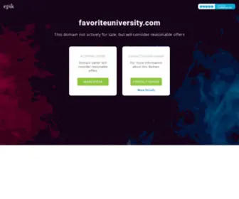 Favoriteuniversity.com(Favorite University and Best College Worldwide) Screenshot