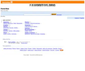 Favoritos.org(Directorio) Screenshot