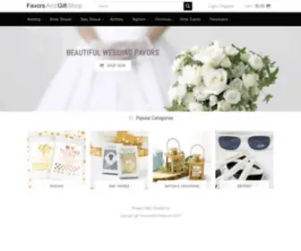 Favorsandgiftshop.com(Lowest Price Guarantee On Favors &amp; Gifts) Screenshot