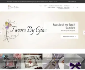 Favorsbygina.com(Favors By Gina) Screenshot