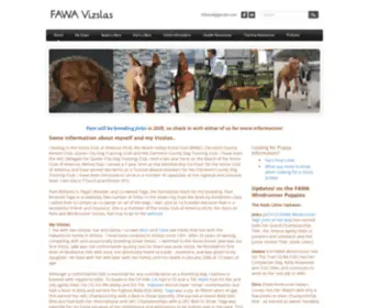 Fawavizslas.com(FAWA Vizslas) Screenshot