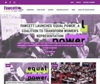 Fawcettsociety.org.uk(The Fawcett Society) Screenshot