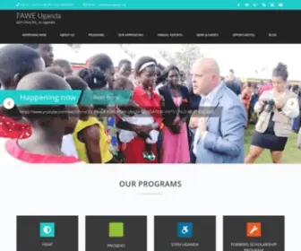 Faweuganda.org(24 Years of Enhancing Girls' and Women's Education for Development) Screenshot