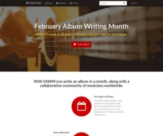Fawm.org(February Album Writing Month) Screenshot
