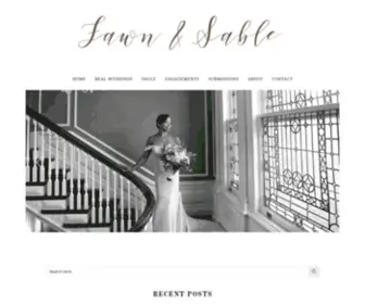 Fawnandsable.com(A Black Bridal Blog) Screenshot