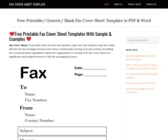 Fax-Cover-Sheet.com(Fax Cover Sheet) Screenshot