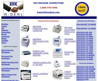 Faxadeal.com(Fax Machines) Screenshot