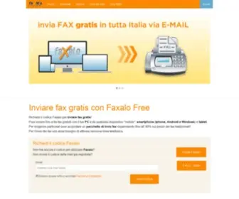 Faxalo.it(Inviare Fax gratis via web senza linea telefonica) Screenshot