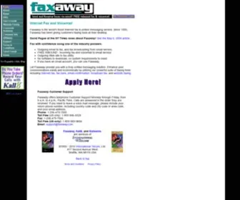 Faxaway.com(Faxaway's Internet Fax Service) Screenshot