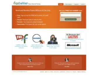 Faxbetter.com(Free Fax) Screenshot