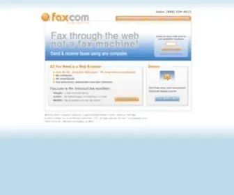 Fax.com(Internet fax services) Screenshot