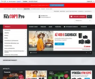 Faxcopypro.sk(Váš dodávateľ foto) Screenshot