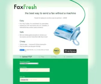 Faxfresh.com(Easy Online Fax) Screenshot