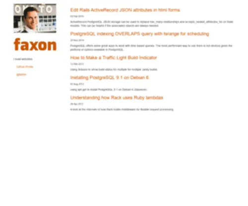 Faxon.org(Seth Faxon) Screenshot