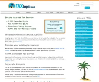 Faxtopia.com(Online Fax Services) Screenshot