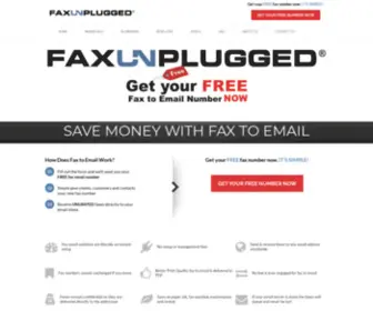 Faxunplugged.com(Fax Unplugged) Screenshot