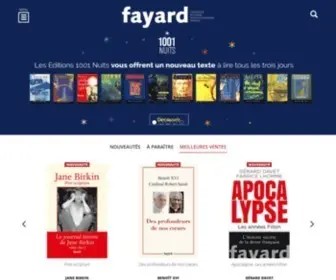 Fayard.fr(Editions Fayard) Screenshot