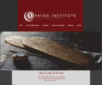 Faydainstitute.org(Fayda Institute) Screenshot