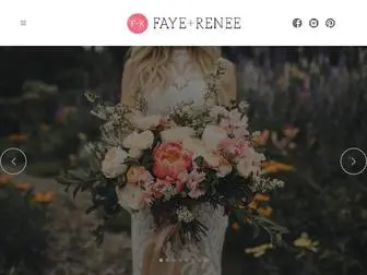 Fayeandrenee.com(Floral and event design) Screenshot