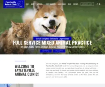 Fayettevilleanimalclinic-TN.com(Fayetteville Animal Clinic) Screenshot