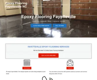 Fayettevilleepoxyflooring.com(Epoxy Flooring In Fayetteville NC) Screenshot