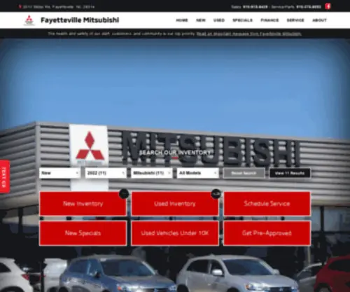 Fayettevillemitsubishi.com(Fayettevillemitsubishi) Screenshot