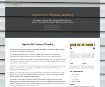 Fayettevillepressurewash.com(Fayetteville Pressure Washing) Screenshot