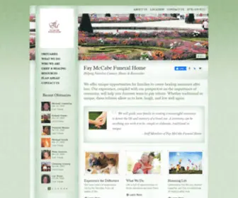 Faymccabe.com(Fay McCabe Funeral Home) Screenshot