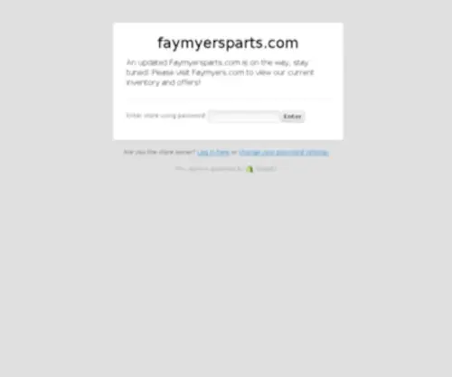 Faymyersparts.com(Fay Myers Motorcycle World) Screenshot