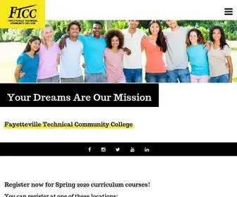 Faytechcc.edu(Fayetteville Technical Community College) Screenshot