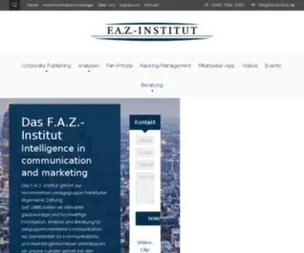 Faz-Institut.de(Und Medieninformationen GmbH) Screenshot